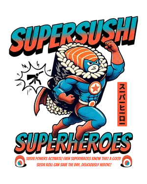 Japanese_Anime_Super Sushi Hero Japan Comic Superhero Food .png